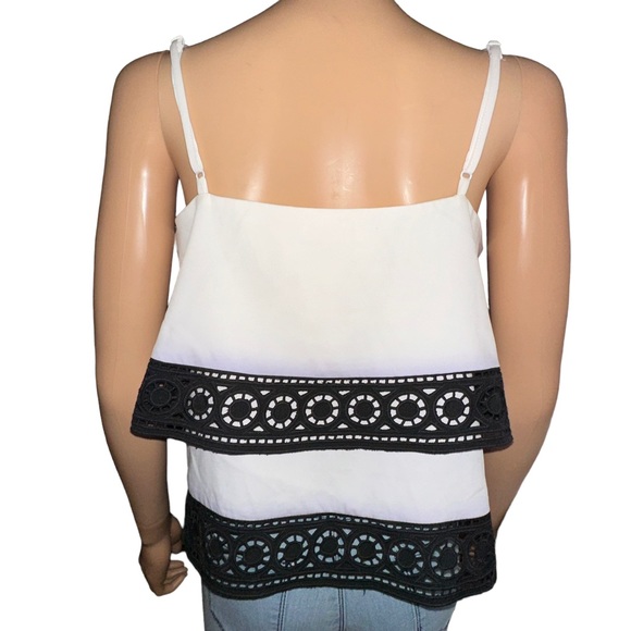 Sugar + Lips tiered lace trim cami top - Picture 3 of 5